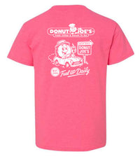 Donut Joe’s Youth T-Shirt – Safety Pink (Gildan 5000B)