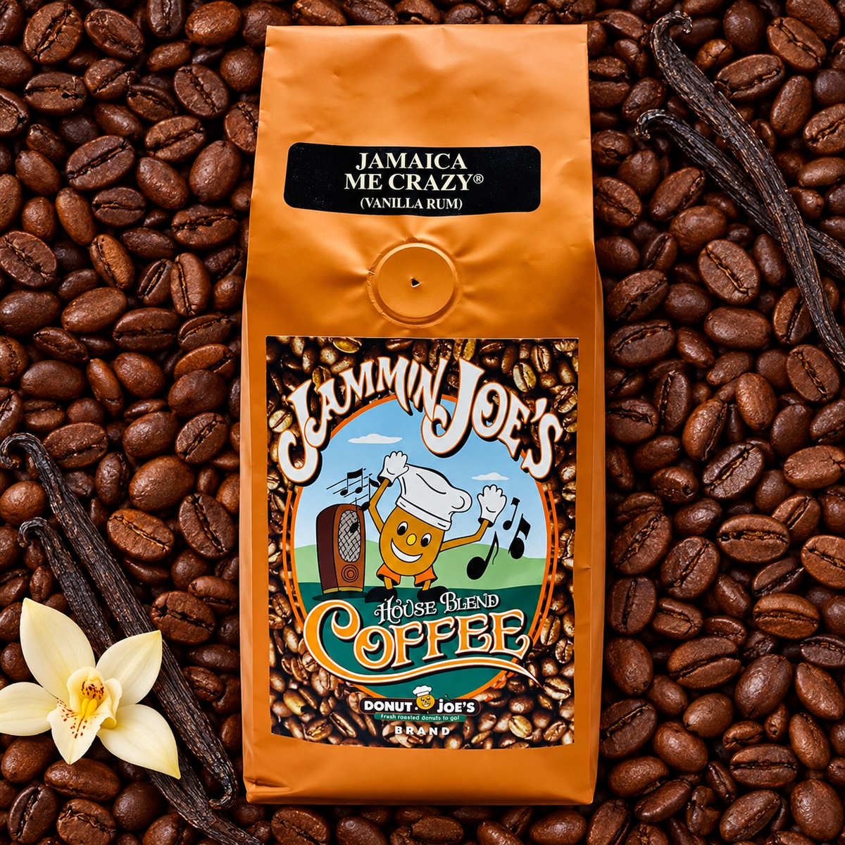 Jamaica Me Crazy – Vanilla Rum  Whole Bean Coffee