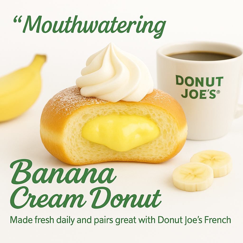 Banana Cream Pie Donut – Filled, Frosted & Full of Flavor